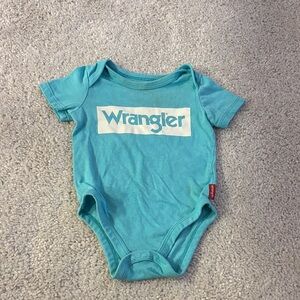 Wrangler Aqua Baby Onesie